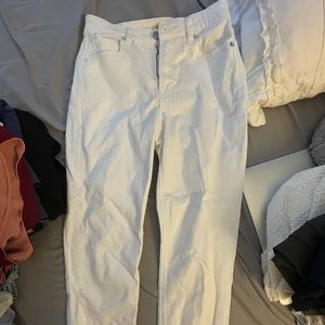 American Eagle Stretch White Mom Jean Size 0